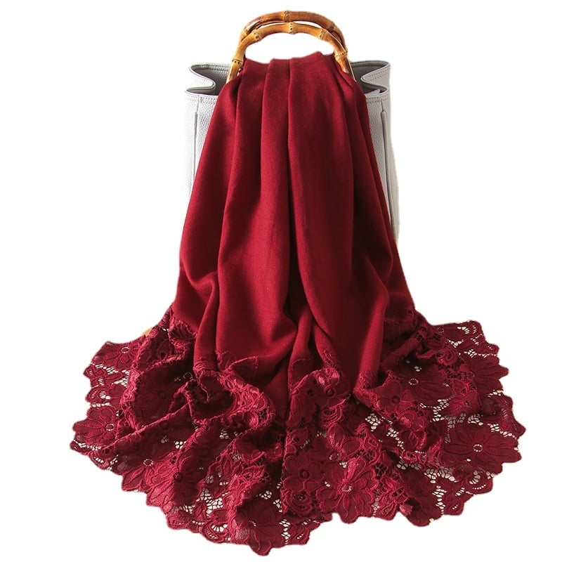 Ptah/Buta șal din lână pentru femei, țesătură plain weave, păstrează căldura, 100% lână, model 4PT389