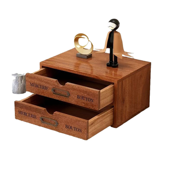 Ξύλινο επιτραπέζιο κουτί αποθήκευσης με συρτάρι - Οργανωτής κοσμημάτων, Μοντέλο 202505016, Στερεό ξύλο, Προσαρμοζόμενο, Μοντέρνο μινιμαλιστικό σχέδιο