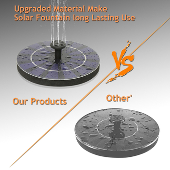 Saulės fontano lemputė kraštovaizdžiui, automatinis vandens purškimas, atspari aukštoms temperatūroms, įteisintos privatūs ženklai