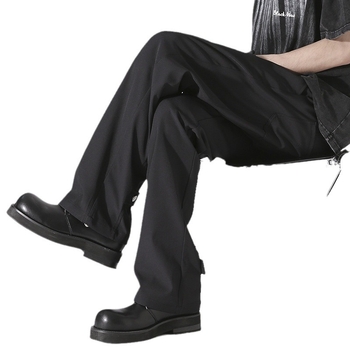 Ανδρικά καλοκαιρινά παντελόνια corduroy casual – ίσια γραμμή, μεσαία μέση, κλείσιμο με κορδόνι