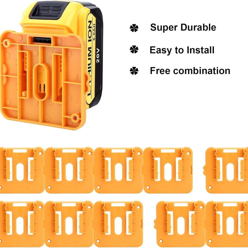 DeWalt 20V/60V držač baze baterije s kukom za DCB200