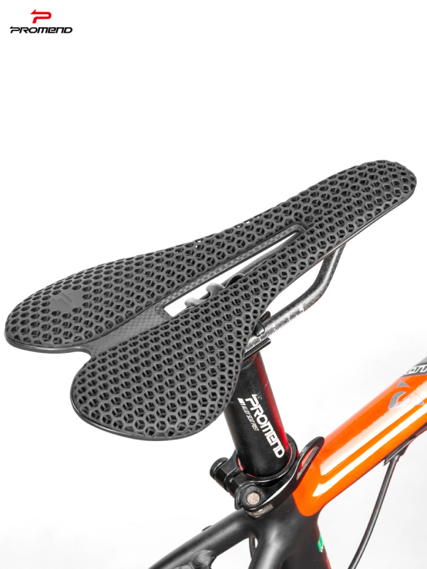 PROMEND Dviratininko sėdynė SD-585, 3D spausdintas anglies pluošto lankas, odos paviršius su medaus lizdo raštu, nailono apatinė korpusas, tinka kalnų dviračiams