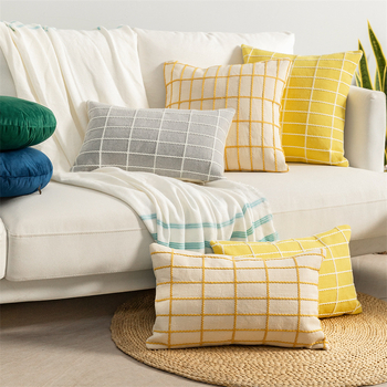 Juosmens pagalvės užvalkalas, Qingyan serija, medžiaga: 45% medvilnė + 45% poliesteris + 10% viskozė, šiuolaikinis minimalistinis stilius, tinkamas svetainei, automobiliui, biurui, miegamajam