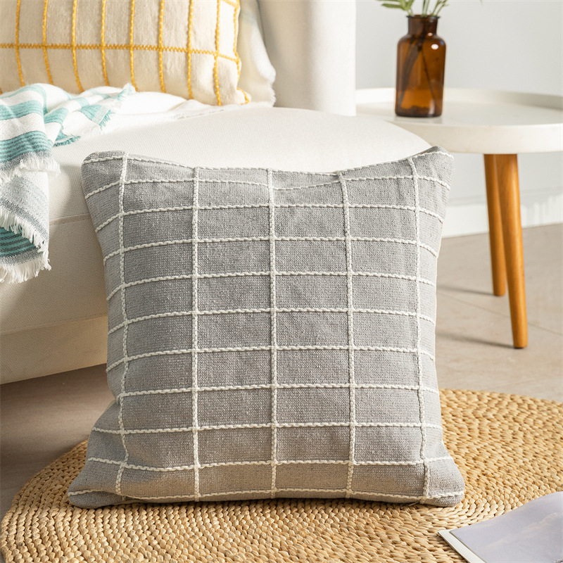 Juosmens pagalvės užvalkalas, Qingyan serija, medžiaga: 45% medvilnė + 45% poliesteris + 10% viskozė, šiuolaikinis minimalistinis stilius, tinkamas svetainei, automobiliui, biurui, miegamajam