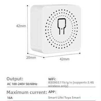 Graffiti WiFi dimmer jungiklis su laikmačiu ir balso valdymu – belaidė laiko kontrolė, ABS korpusas