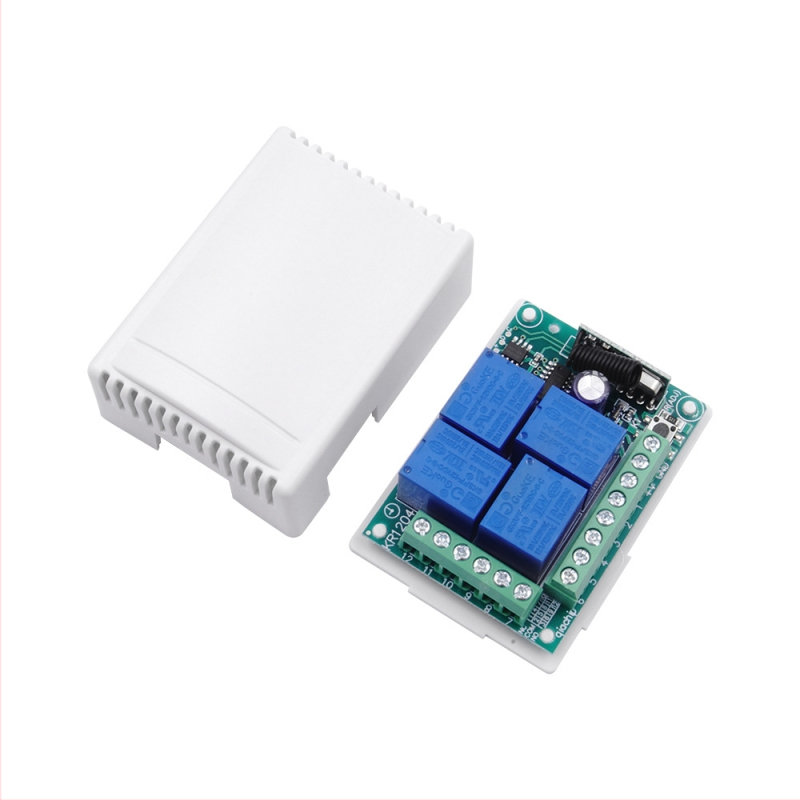 Безжичен четириклавишов дистанционен превключвател – управление на порти, DC 3V, KT06 + KR1204-4, за мотори, осветление и ролетни щори