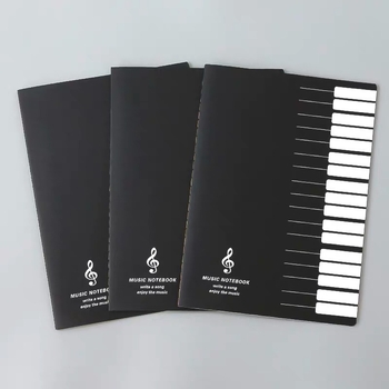 Gitara partitūrų užrašų knygelė su spiraliniu įrišimu, 200 puslapių, Daolin popierius 80–120 g/m², individualus spausdinimas