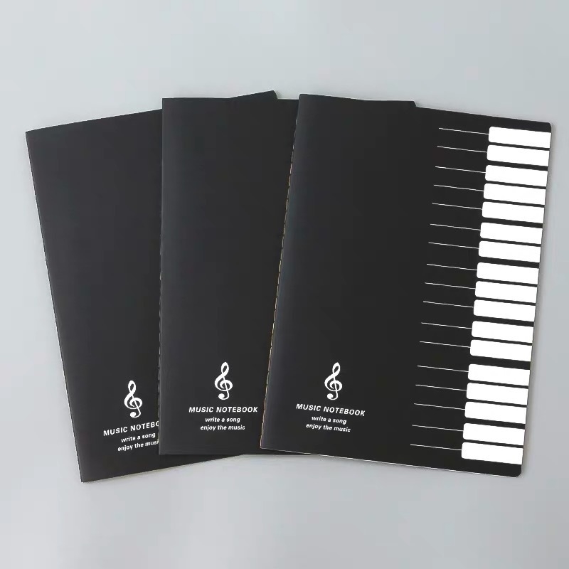 Gitara partitūrų užrašų knygelė su spiraliniu įrišimu, 200 puslapių, Daolin popierius 80–120 g/m², individualus spausdinimas