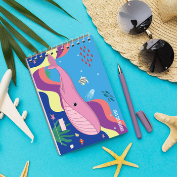 Ocean Series Βιβλίο αυτοκόλλητων – Καρτούν γλυκές σκηνές, προσαρμογή, αυτοκόλλητα με χαλκού επίστρωση, offset εκτύπωση, Λογότυπο τυπωμένο