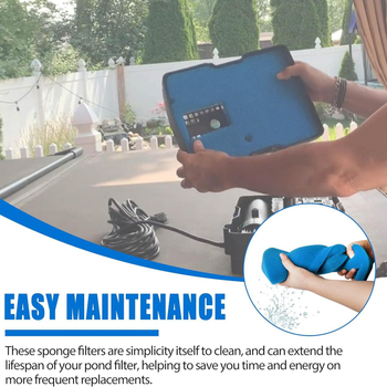 CUF-6000 Tvenkinio filtras – keičiamas kempinės filtras, 660 GPH
