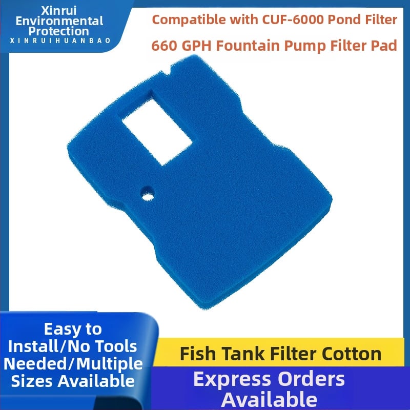 CUF-6000 Tvenkinio filtras – keičiamas kempinės filtras, 660 GPH