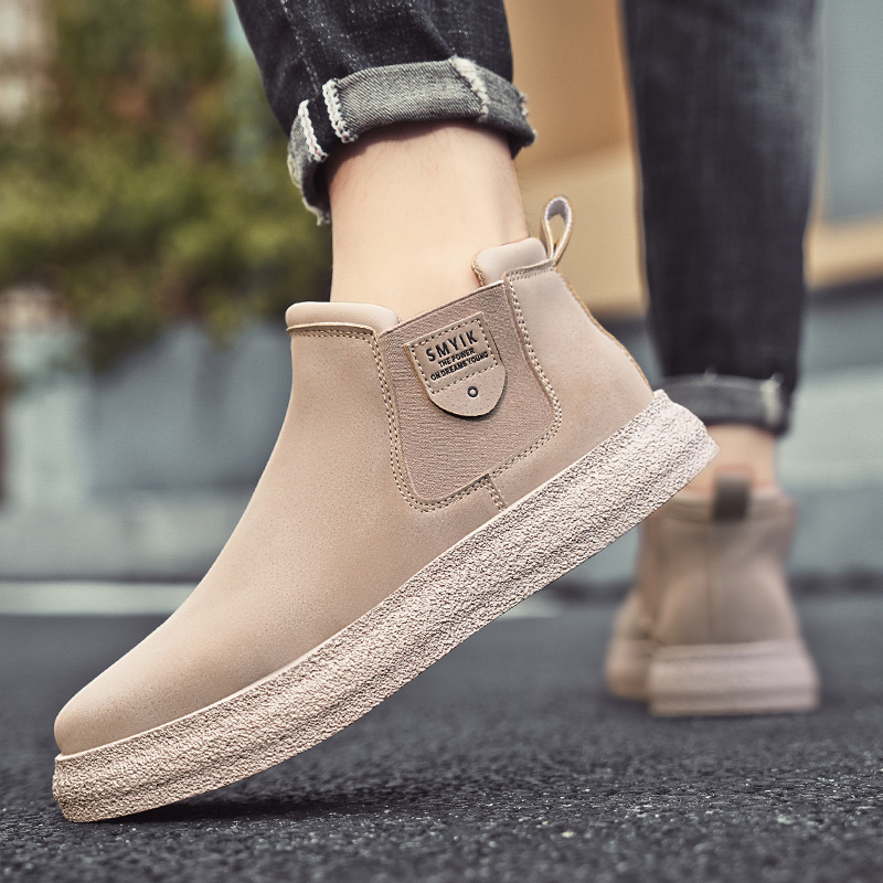 Vyrų rudens lengvosios slip-on sportbačiai, kasdieniam naudojimui, PU viršus, EVA įdėklas, plastikinis padas, kulno aukštis 3–5 cm