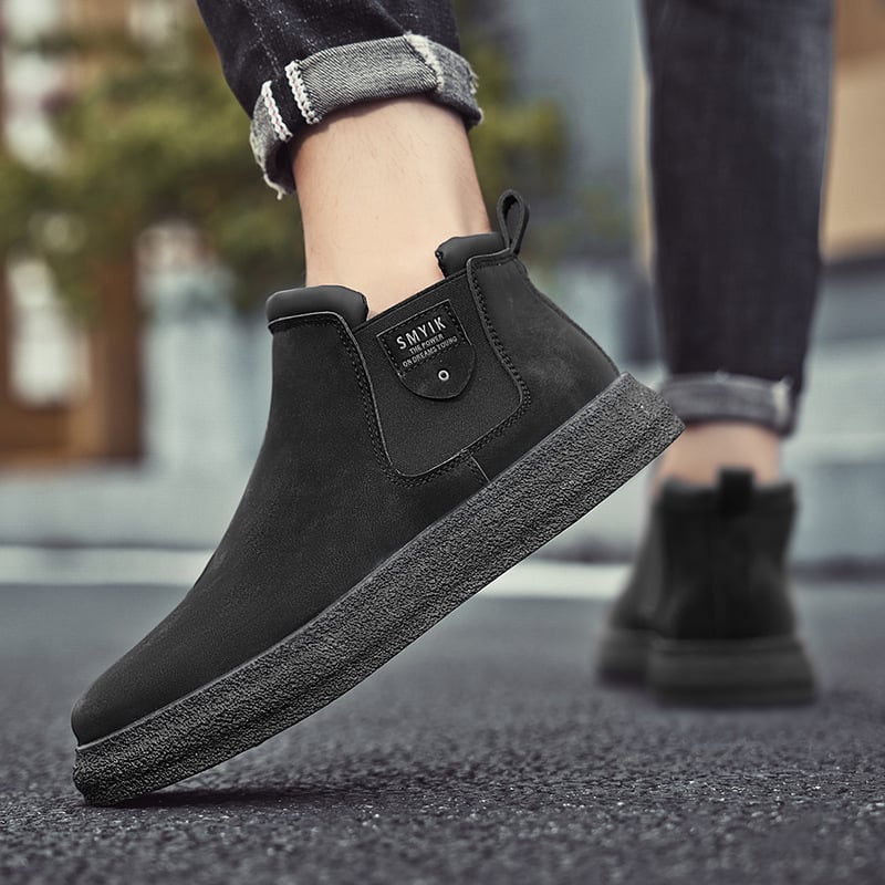 Vyrų rudens lengvosios slip-on sportbačiai, kasdieniam naudojimui, PU viršus, EVA įdėklas, plastikinis padas, kulno aukštis 3–5 cm