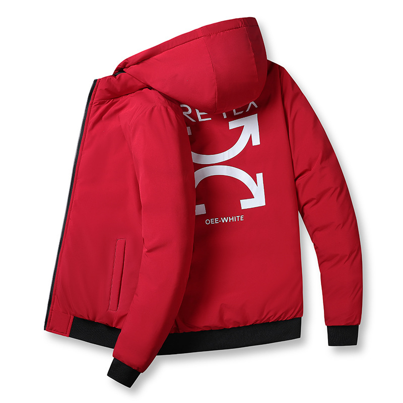 Muška dvostruka jakna s kapuljom, zatvaračem, punjena poliesterom, podstava od poliester