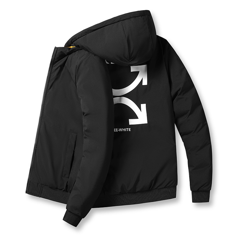 Muška dvostruka jakna s kapuljom, zatvaračem, punjena poliesterom, podstava od poliester