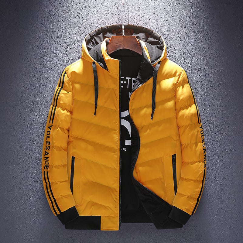 Muška dvostruka jakna s kapuljom, zatvaračem, punjena poliesterom, podstava od poliester