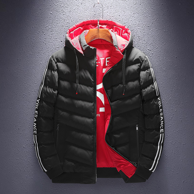 Muška dvostruka jakna s kapuljom, zatvaračem, punjena poliesterom, podstava od poliester