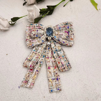 Καρφίτσα με φιόγκο – Χειροποίητο, Μικτές ύλες, Αρχικός σχεδιασμός, Για γυναίκες