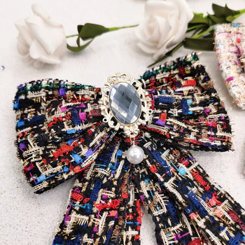 Καρφίτσα με φιόγκο – Χειροποίητο, Μικτές ύλες, Αρχικός σχεδιασμός, Για γυναίκες