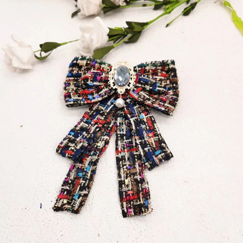 Καρφίτσα με φιόγκο – Χειροποίητο, Μικτές ύλες, Αρχικός σχεδιασμός, Για γυναίκες