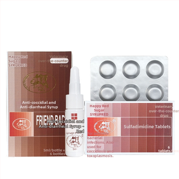 Лекарство за кокцидия за домашни любимци, общо предназначение, марка Happy brown sugar, кутия 132 бр.