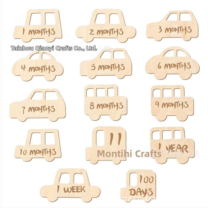 Bērnu piemiņas plāksne par zīmīgiem posmiem, fotorekvizīts, materiāls boxwood, iepakojums Opp bag, piemērots dāvanai