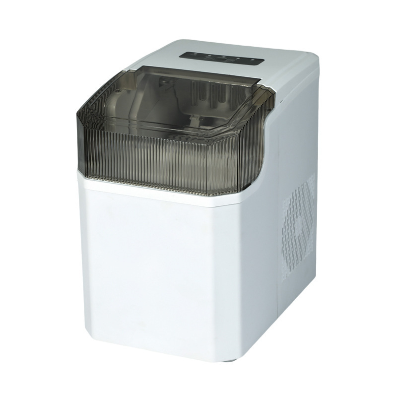 Kompaktiška nerūdijančio plieno ledų gamybos įranga, visiškai automatizuota; talpa 1,5 L, įtampa 100-240V, galia 85W