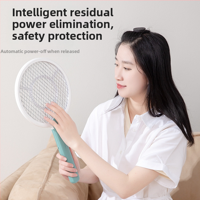 Le Xueer Електрическа мухобойка за комари с вградена батерия, USB зареждане и LED светлина, капацитет на батерията 1001–1600 mAh, време за зареждане 3–5 ч.