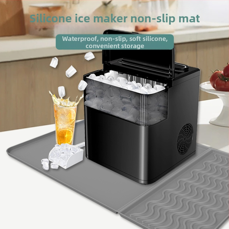 Nešiojamas stalinės ledų gaminimo įrenginys su neslidu silikono pagalvėle, rankinis valdymas