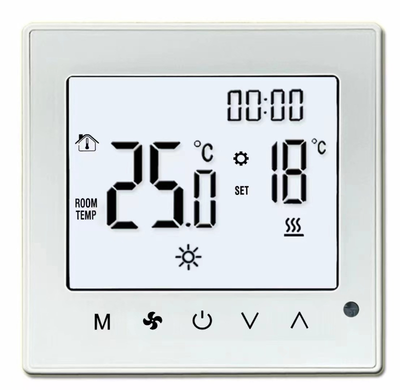 Κεντρικός πίνακας ελέγχου κλιματισμού με διπλή οθόνη, Wi‑Fi απομακρυσμένος έλεγχος για υδραυλικό σύστημα ψύξης, εγκατάσταση σε κουτί τύπου 86, τάση AC220V