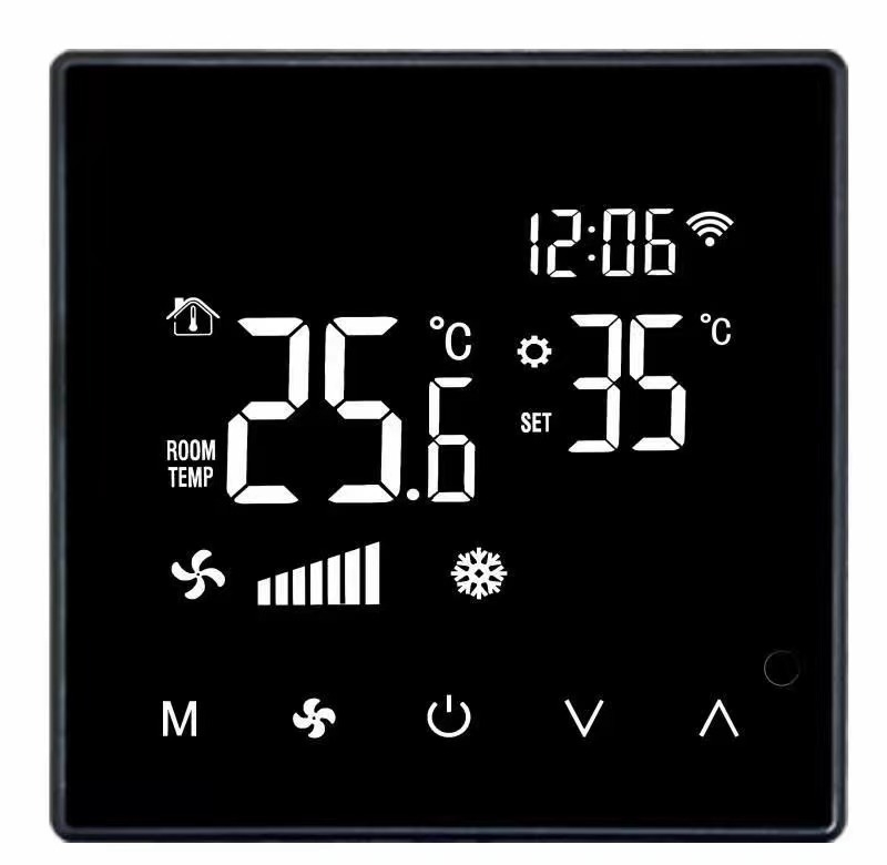 Κεντρικός πίνακας ελέγχου κλιματισμού με διπλή οθόνη, Wi‑Fi απομακρυσμένος έλεγχος για υδραυλικό σύστημα ψύξης, εγκατάσταση σε κουτί τύπου 86, τάση AC220V