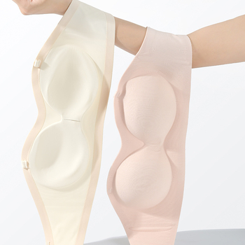 Liemenėlė be petnešių su gilia iškirpte, Push-Up, 3/4 puodelio, nuimamos dvigubos petnešėlės