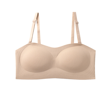 Liemenėlė be petnešių su gilia iškirpte, Push-Up, 3/4 puodelio, nuimamos dvigubos petnešėlės