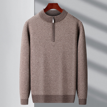 Kašmyro megztinis 100%; tankus žieminis modelis; apvalus kaklo iškirptė; ilgos rankovės; standartinė ilgis 50–65 cm