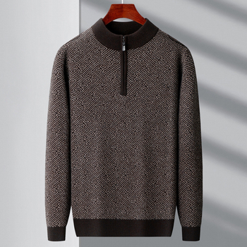 Kašmyro megztinis 100%; tankus žieminis modelis; apvalus kaklo iškirptė; ilgos rankovės; standartinė ilgis 50–65 cm