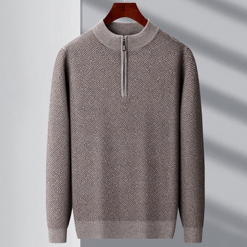 Kašmyro megztinis 100%; tankus žieminis modelis; apvalus kaklo iškirptė; ilgos rankovės; standartinė ilgis 50–65 cm