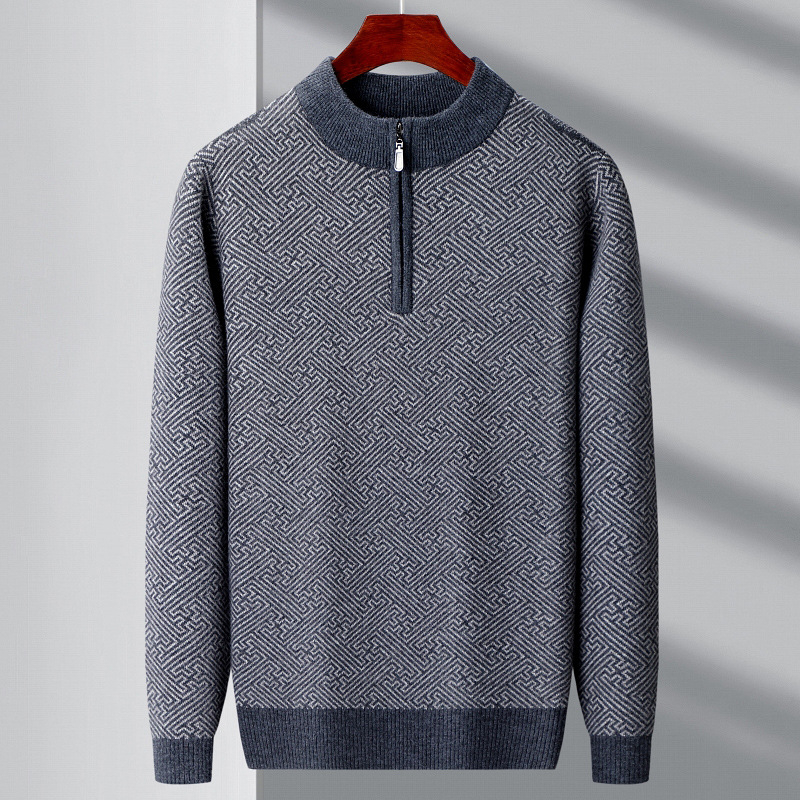 Kašmyro megztinis 100%; tankus žieminis modelis; apvalus kaklo iškirptė; ilgos rankovės; standartinė ilgis 50–65 cm