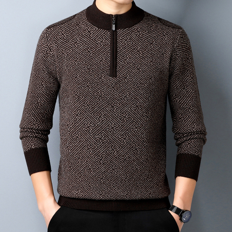 Kašmyro megztinis 100%; tankus žieminis modelis; apvalus kaklo iškirptė; ilgos rankovės; standartinė ilgis 50–65 cm