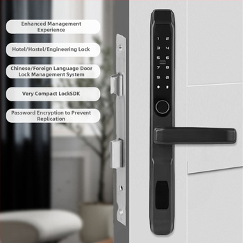 Κλειδαριά με αποτύπωμα δακτυλικού για πόρτες - Ανοξείδωτος χάλυβας, μοντέλο Broken Bridge Aluminum Door, μάρκα Jiadeyi, για ξενοδοχείο