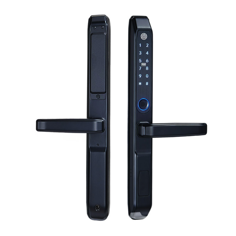 Κλειδαριά με αποτύπωμα δακτυλικού για πόρτες - Ανοξείδωτος χάλυβας, μοντέλο Broken Bridge Aluminum Door, μάρκα Jiadeyi, για ξενοδοχείο