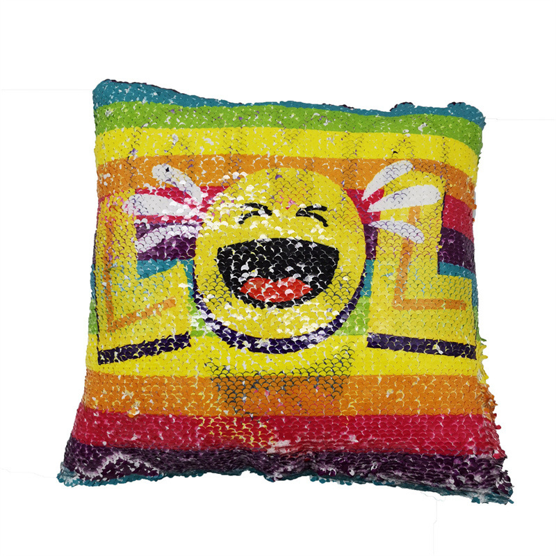 Dviviečių blizgučių pūkų pagalvė su animaciniu dizainu, apverčiama, užpildas PP medvilnė