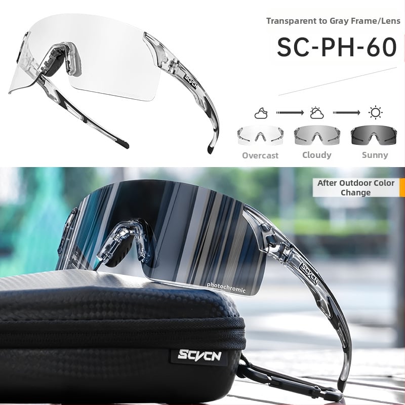 SCVCN Dviračių akiniai su TR90 rėmeliu, atsparūs vėjui, suderinami su dioptriniais akiniais