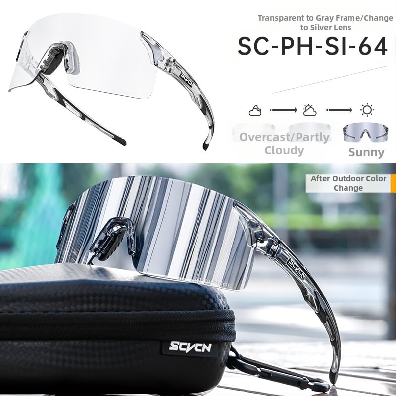 SCVCN Dviračių akiniai su TR90 rėmeliu, atsparūs vėjui, suderinami su dioptriniais akiniais