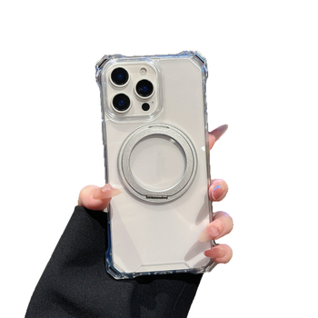 Keturių kampų kilpelė sukiojamas dėklas iPhone 11/12/13/14/17 Pro/Pro Max – PC+TPU, injekcinis liejimas, magnetinis prisijungimas, kritimo atsparumas