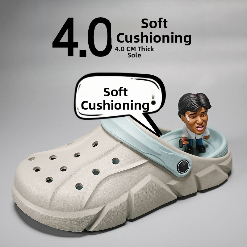 Vyriniai vasariniai sandalai su uždaru priekiu, kvėpuojantys, EVA padas, viršutinė dalis – sintetinė oda, sagties užsegimas