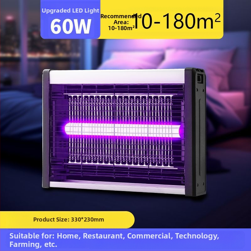 LED uodų lemputė, sieninis montavimas, dengia 61㎡+ plotą, elektrinis šokas naikinimui