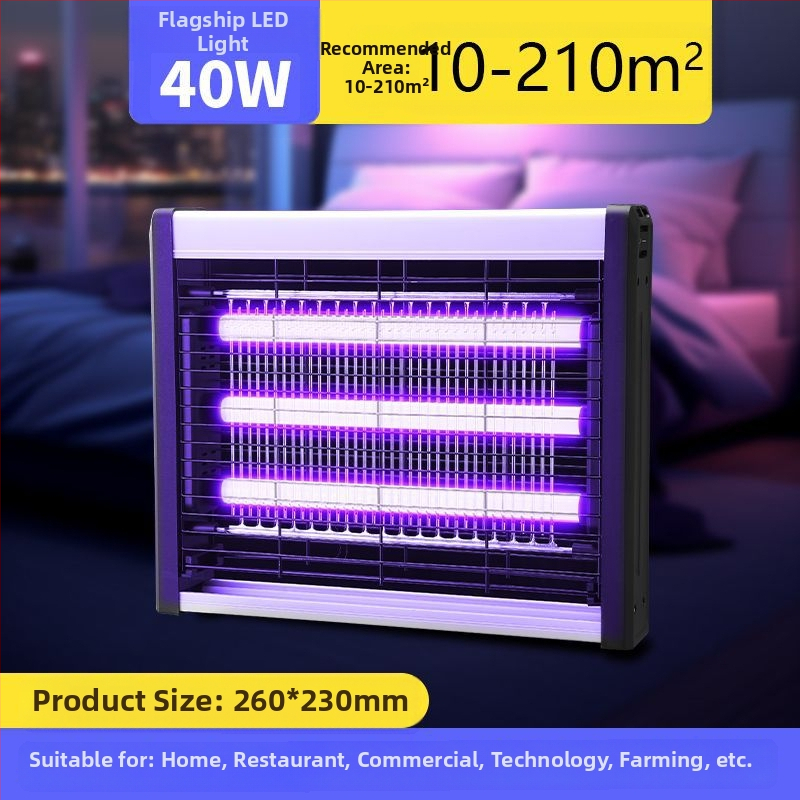 LED uodų lemputė, sieninis montavimas, dengia 61㎡+ plotą, elektrinis šokas naikinimui