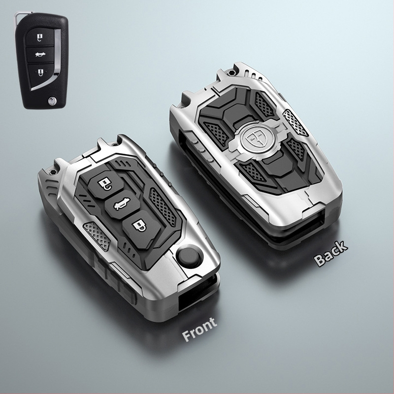 Toyota sulankstomo raktų dėklas – Sibo; medžiaga: cinko lydinys + silikonas; stilius: Trend; Prekės ženklas: Sibo; Automobilis: Toyota (Brand:Sibo; Car: Toyota; Material: zinc alloy, silicone; Style: Trend; Customization: No)