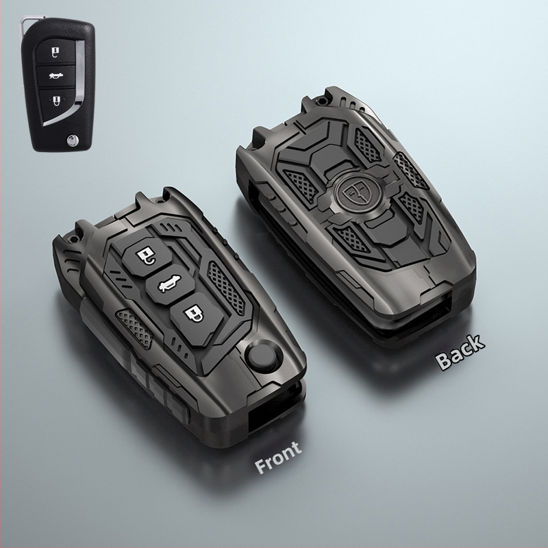 Toyota sulankstomo raktų dėklas – Sibo; medžiaga: cinko lydinys + silikonas; stilius: Trend; Prekės ženklas: Sibo; Automobilis: Toyota (Brand:Sibo; Car: Toyota; Material: zinc alloy, silicone; Style: Trend; Customization: No)