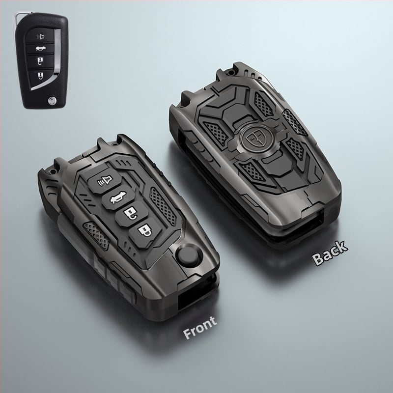 Toyota sulankstomo raktų dėklas – Sibo; medžiaga: cinko lydinys + silikonas; stilius: Trend; Prekės ženklas: Sibo; Automobilis: Toyota (Brand:Sibo; Car: Toyota; Material: zinc alloy, silicone; Style: Trend; Customization: No)
